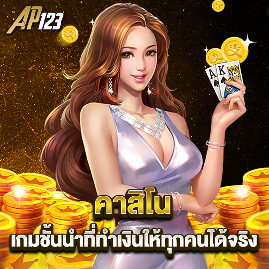 ap123 คาสิโน เกมชั้นนำที่ทำเงินให้ทุกคนได้จริง